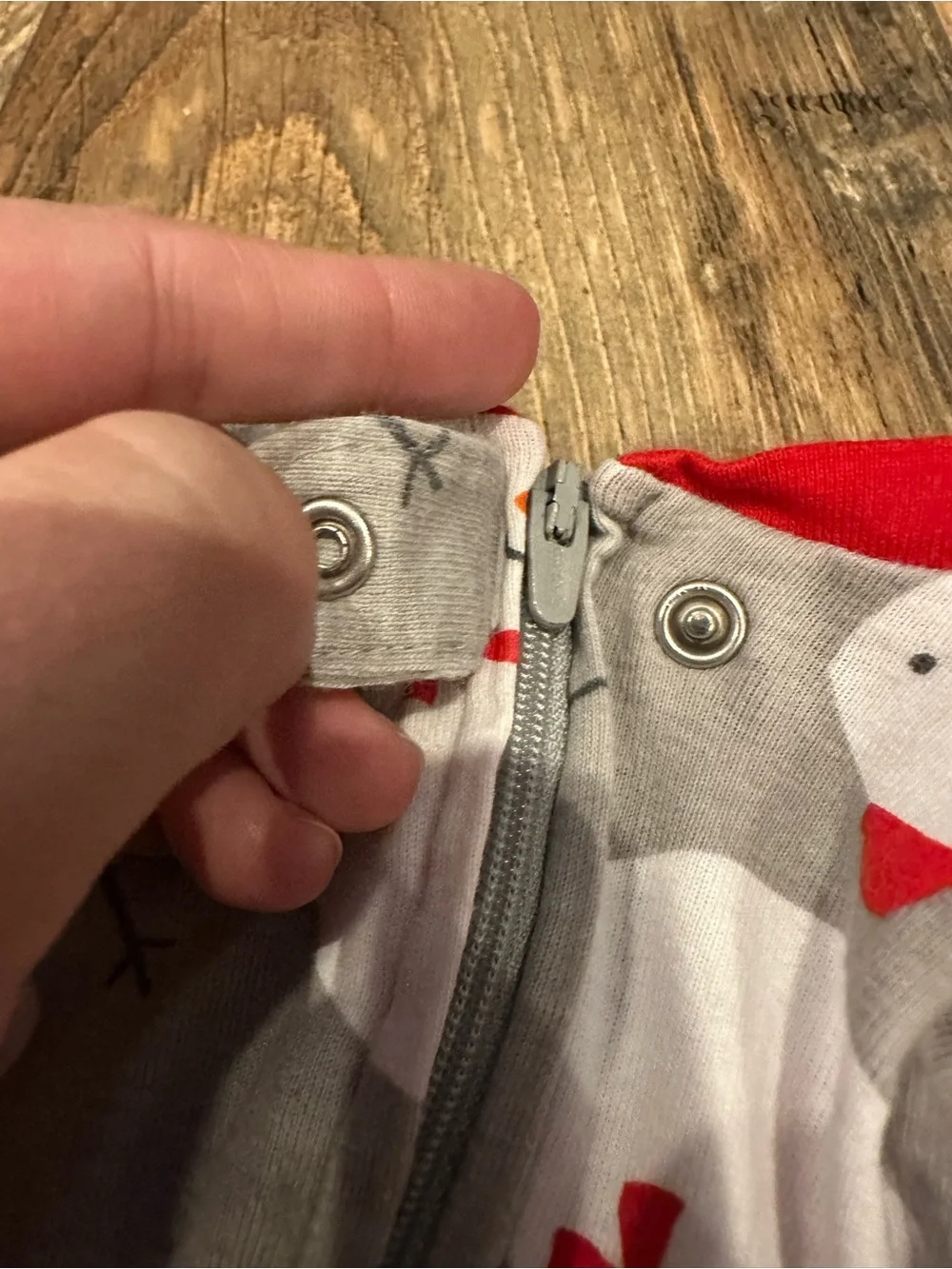 Baby Christmas Sleeper Lot 6-9 Months Unisex Santa Hanukkah Zippered